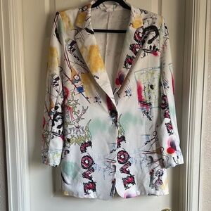Colorful Abstract Women's Blazer